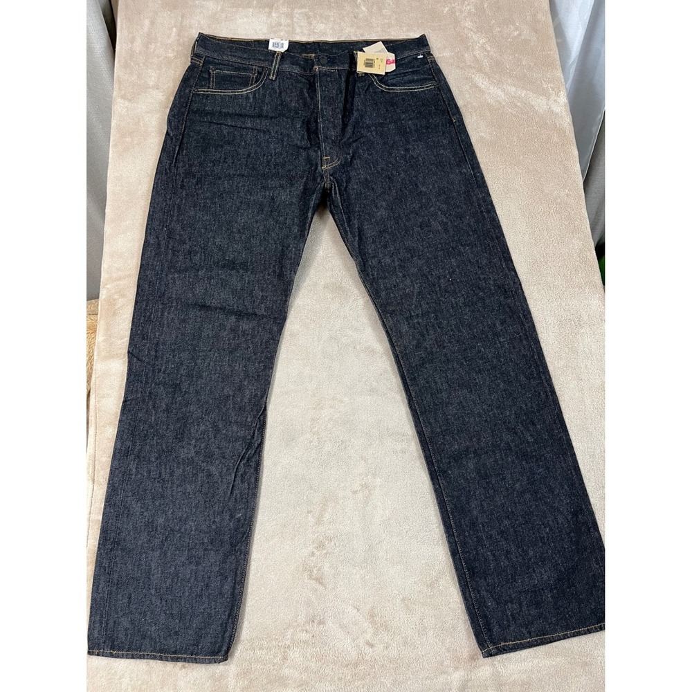Levi's Original 501 Jeans Men's 38x34(32) Black Shrink To Fit Button Fly NEW